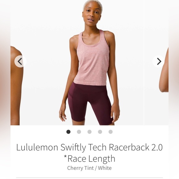 lululemon athletica Women's Swiftly Tech Racerback 2.0 - Cherry Tint - Picture 5 of 14